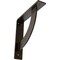 Ekena Millwork Bulwark Steel Bracket, Antiqued Brass 2"W x 10"D x 10"H BKTM02X10X10BUABS - alternate 1
